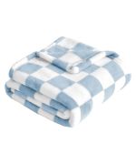 The Baby Blanket Yurhap Checkered Baby Blanket YK-BBckd-3040-Blue