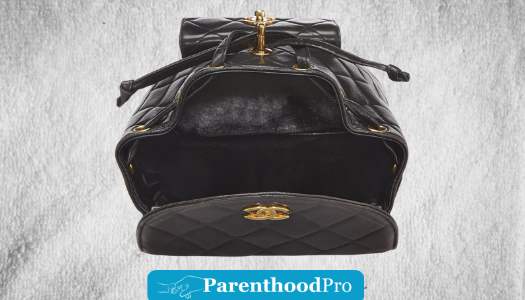 Pre-Loved Black Quilted Lambskin 'CC' Classic Backpack Medium