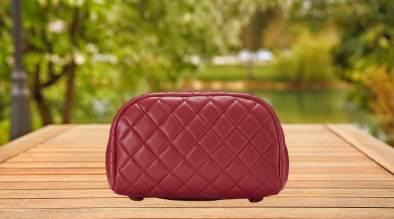 Pre-Loved Red Quilted Lambskin Urban Spirit Backpack Small