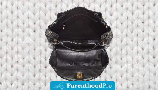 Pre-Loved Black Quilted Lambskin 'CC' Classic Backpack Medium
