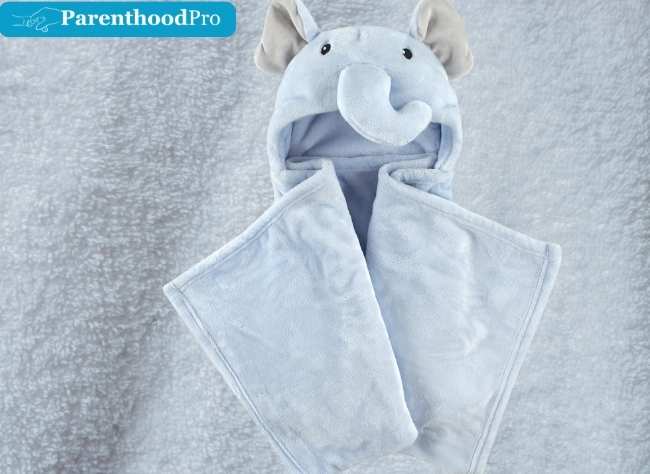 Hudson Baby Plush Blanket Blue Elephant One Size