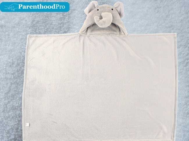 Hudson Baby Plush Blanket Blue Elephant One Size