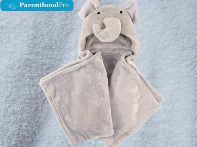 Hudson Baby Plush Blanket Blue Elephant One Size