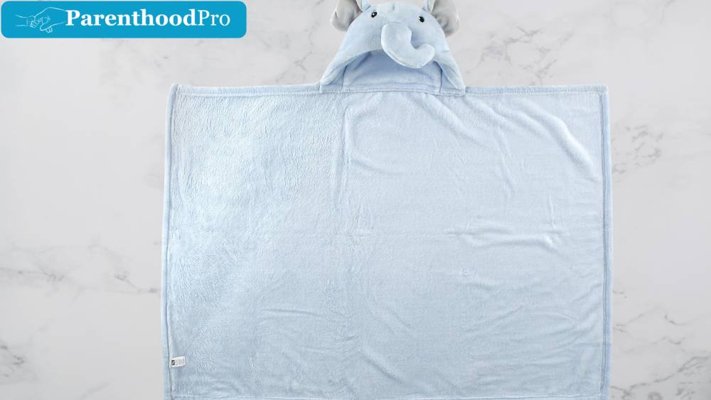 Hudson Baby Plush Blanket Blue Elephant Review